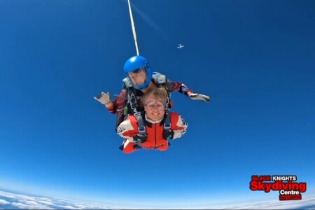 Alison makes a ‘leap of love’ to raise £3,000 for Derian House