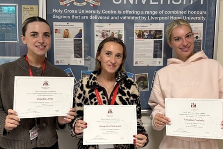 Holy Cross University Students shine at Liverpool Hope awards