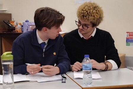 Trio of students debate in Spanish at North Schools' Debating Contest
